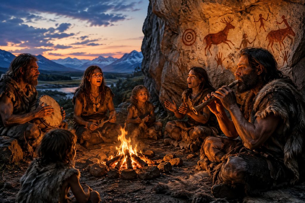 El origen prehistorico de las canciones