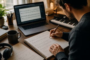 escribiendo musica